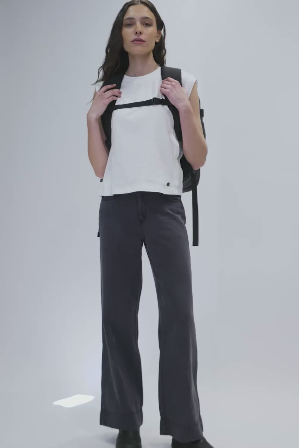 Mochila Travel Baku M Reciclada Negra 26 Lts.