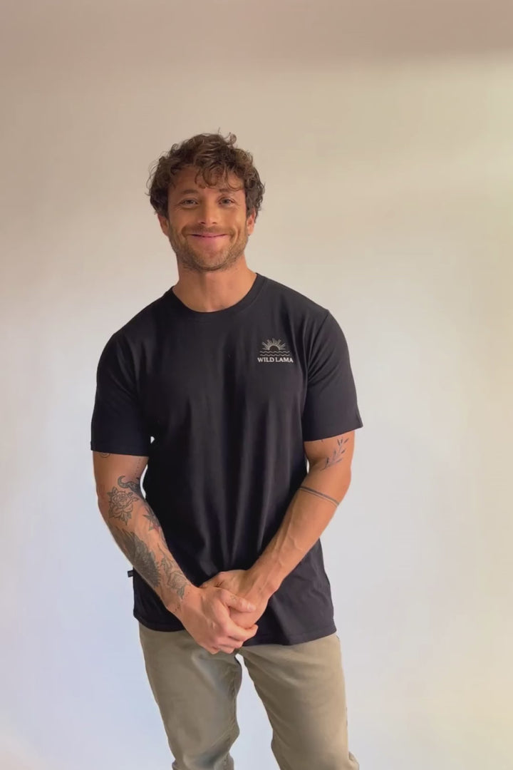 Polera Natre Cáñamo Negra Hombre