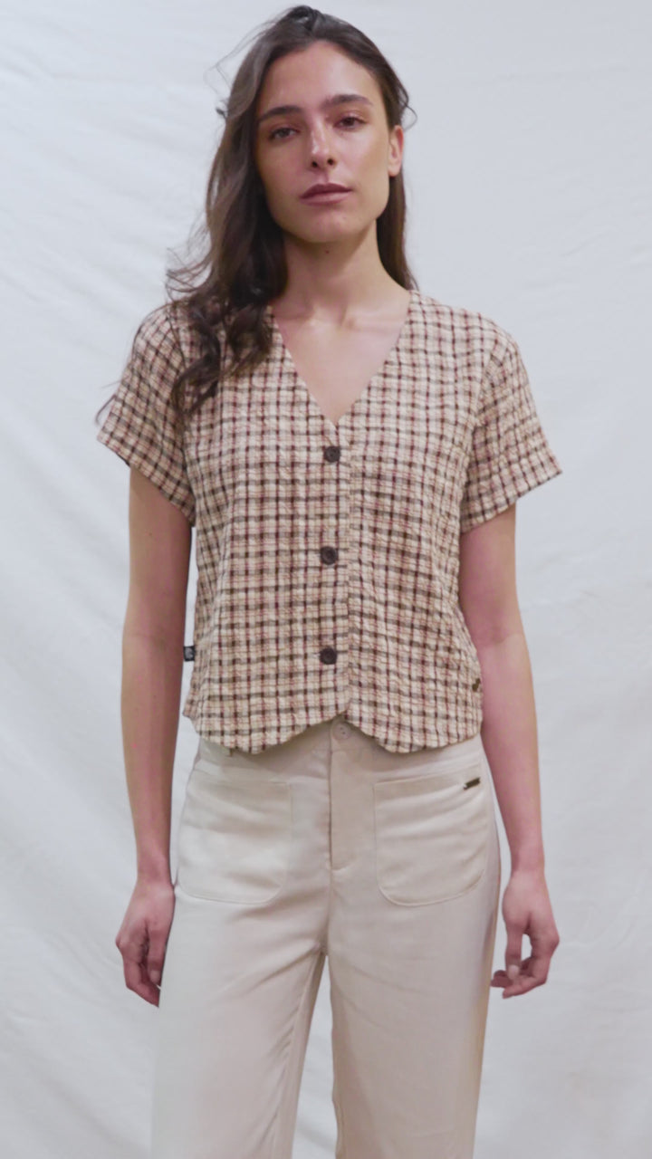 Blusa Nysa Café Mujer
