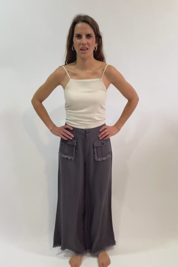 Polera Hydra Con Lino Beige Mujer