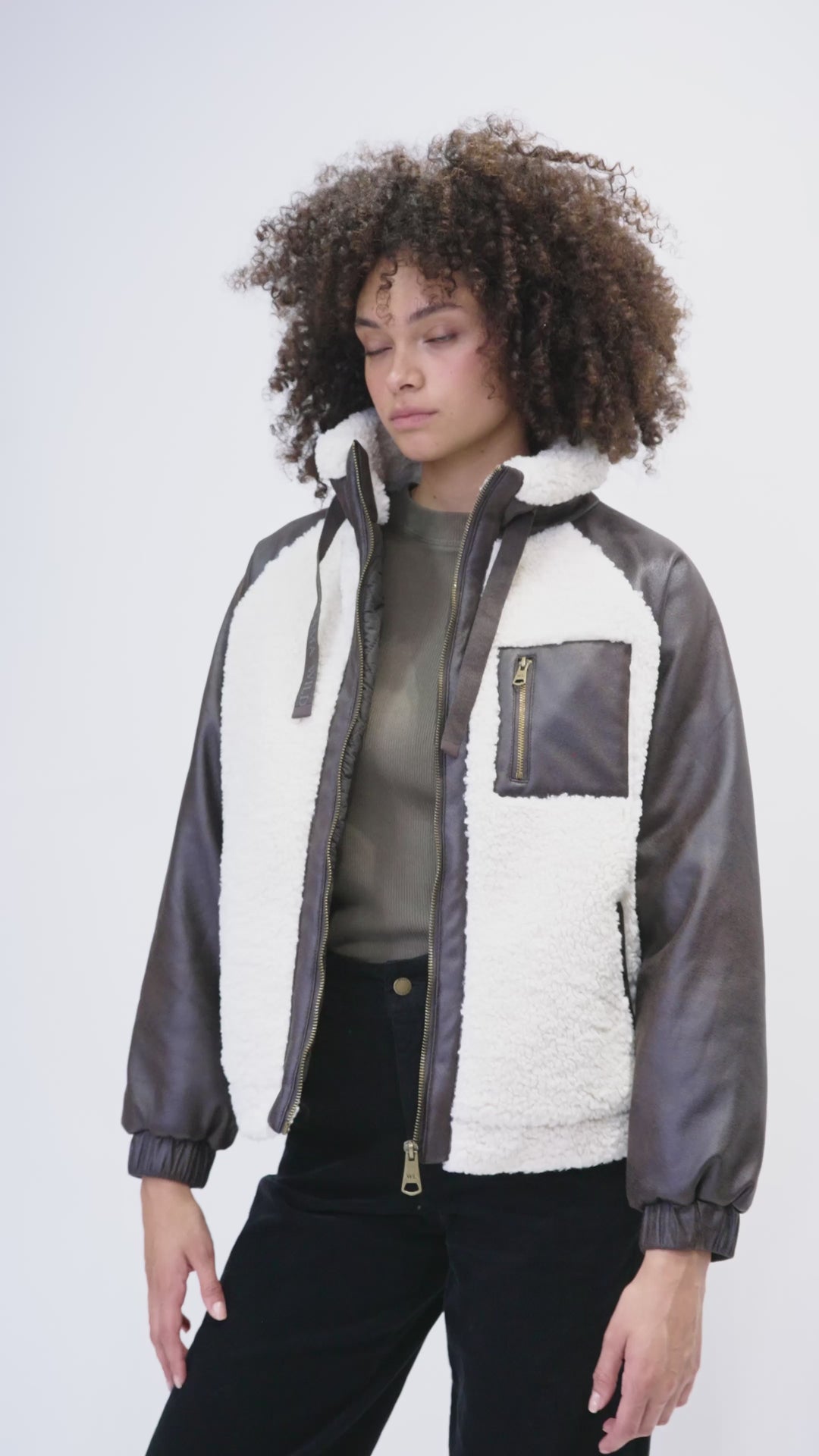 Chaqueta Loy Reciclada Café Mujer