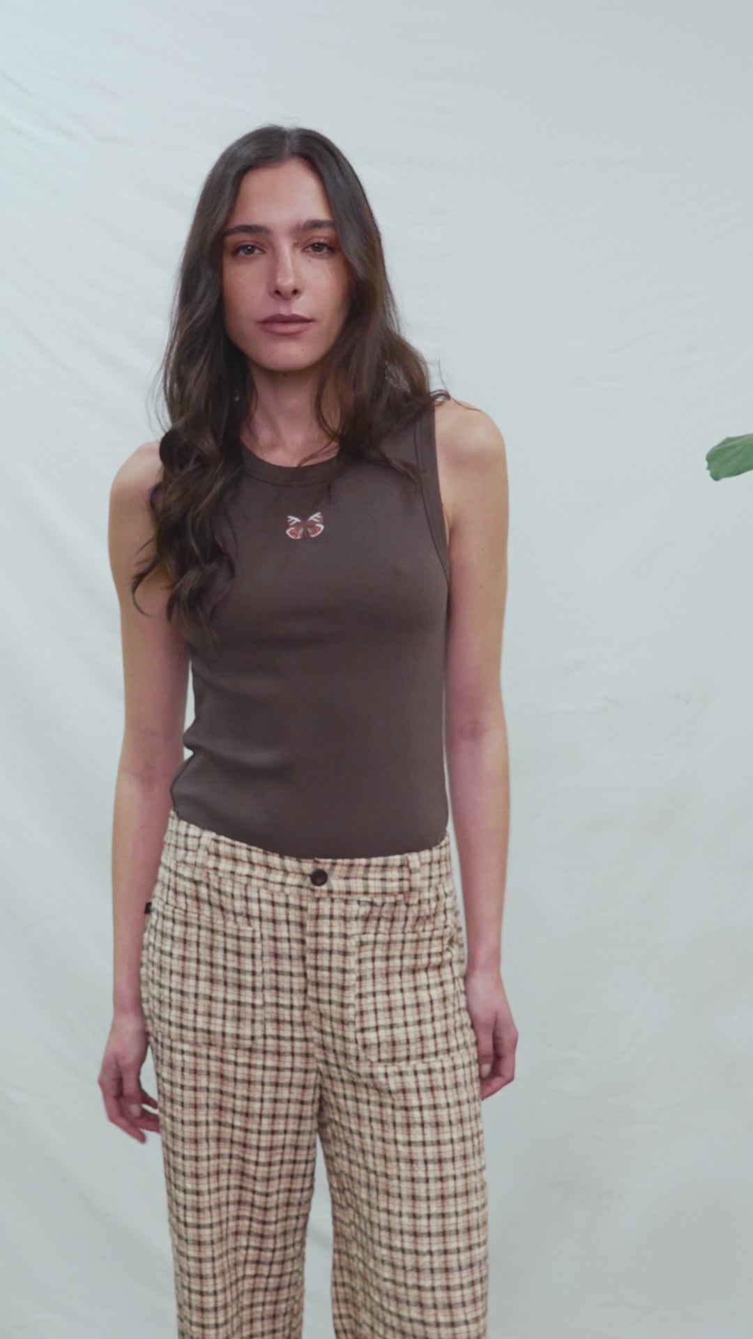 Polera Popy Orgánica Café Mujer