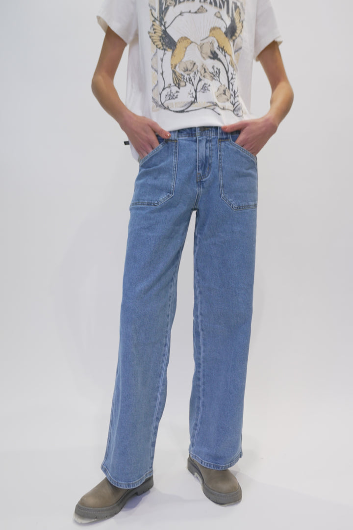 Jeans Aira Orgánico Denim Azul Mujer