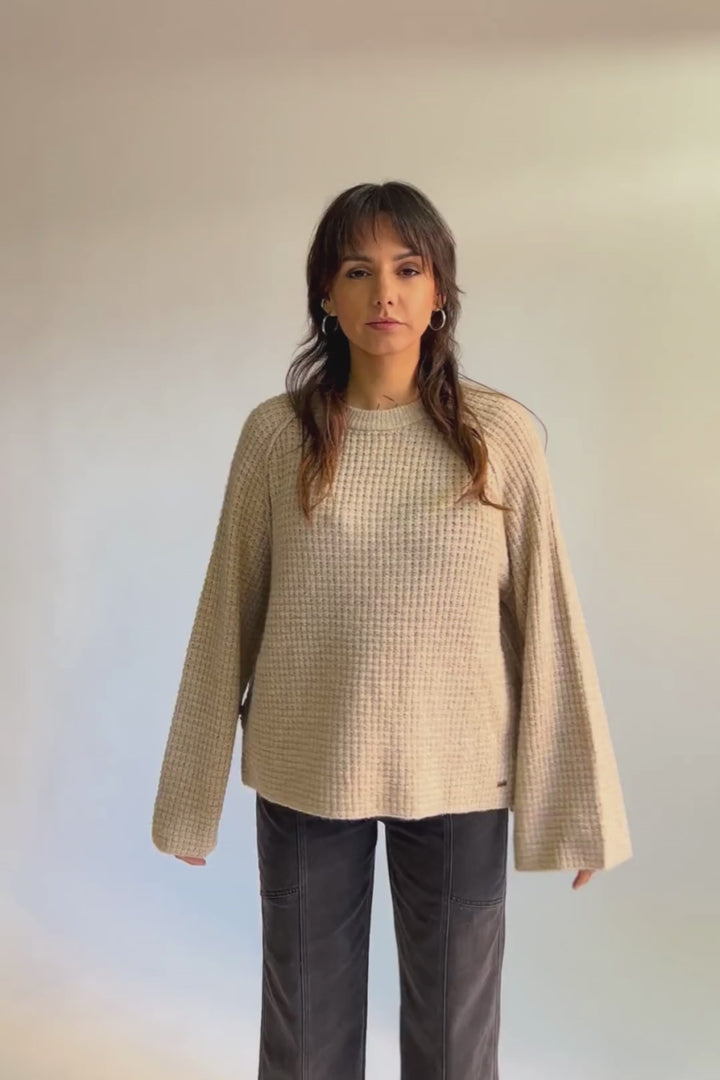 Sweater Akebia Reciclado Beige Mujer