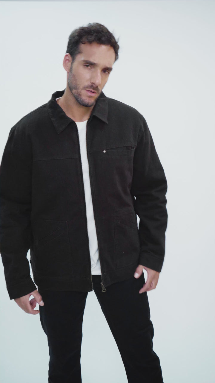 Chaqueta Sven Orgánica Café Hombre