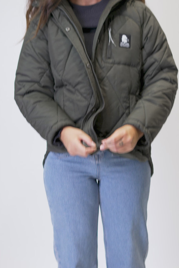 Parka Tramontana Reciclada Verde Mujer