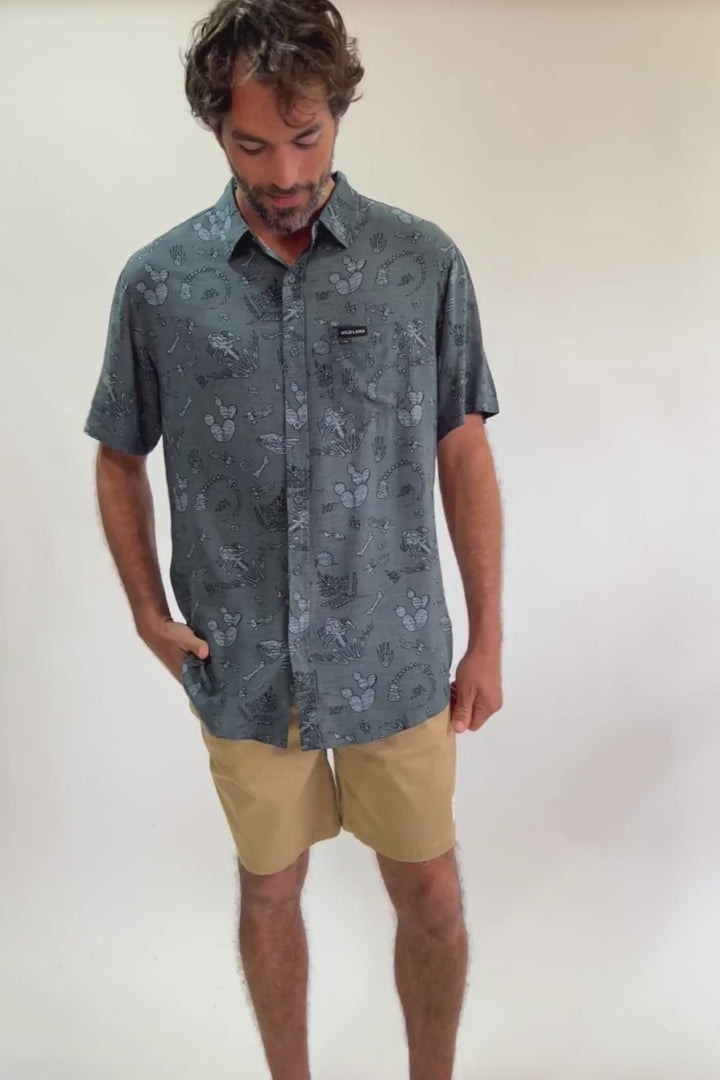 Guayabera Mero Viscosa Celeste Hombre