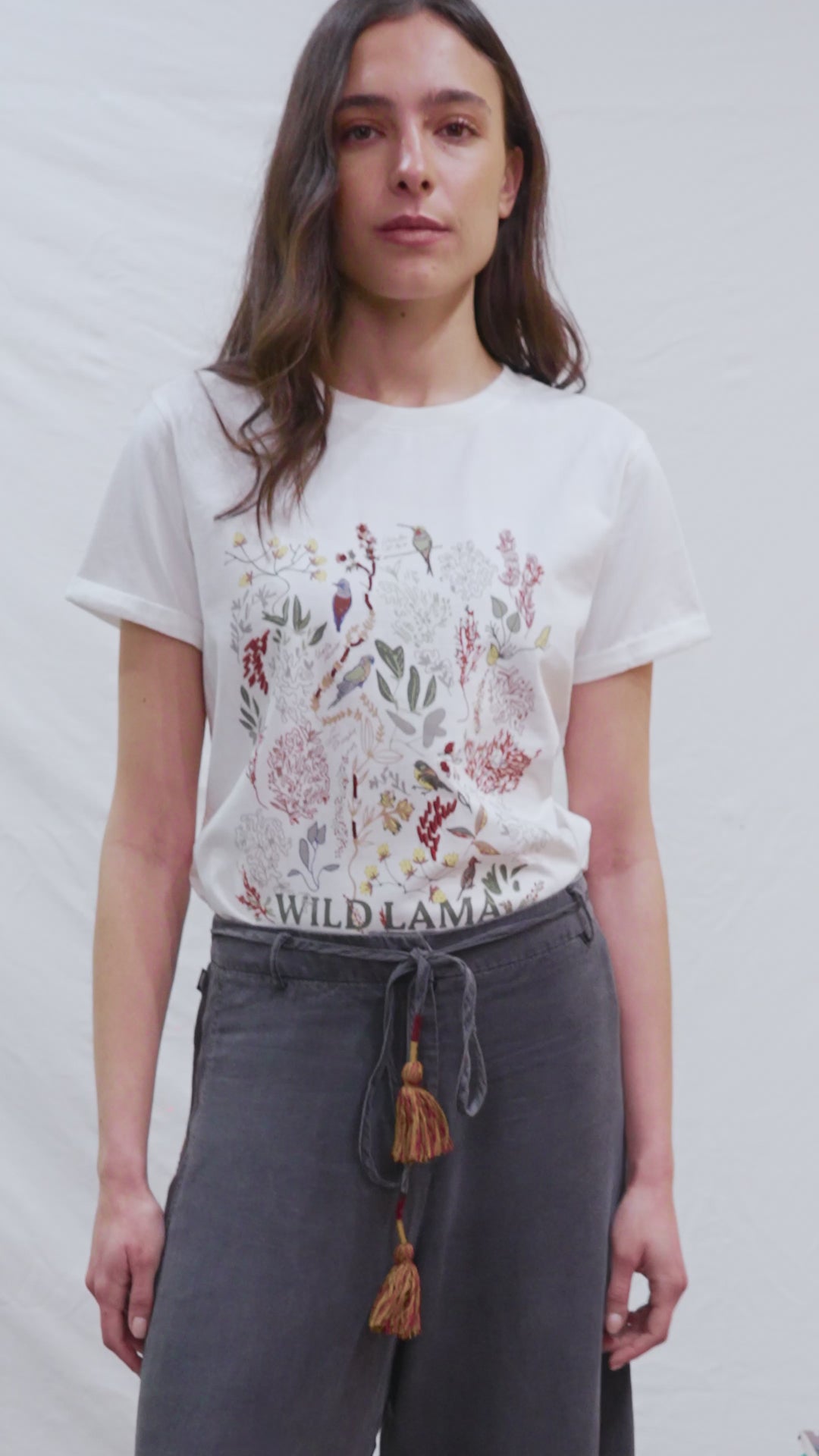 Polera Mira Orgánica Blanca Mujer