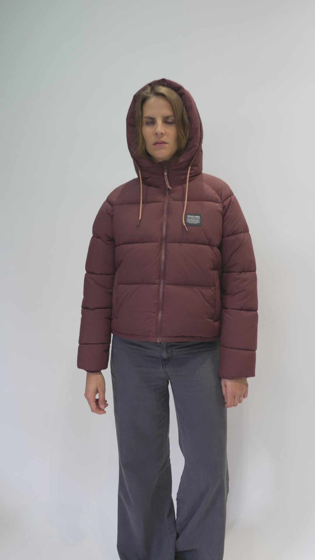 Parka Namura Reciclada Burdeo Mujer