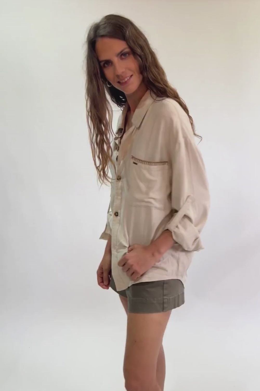 Short Noka Orgánico Verde Mujer