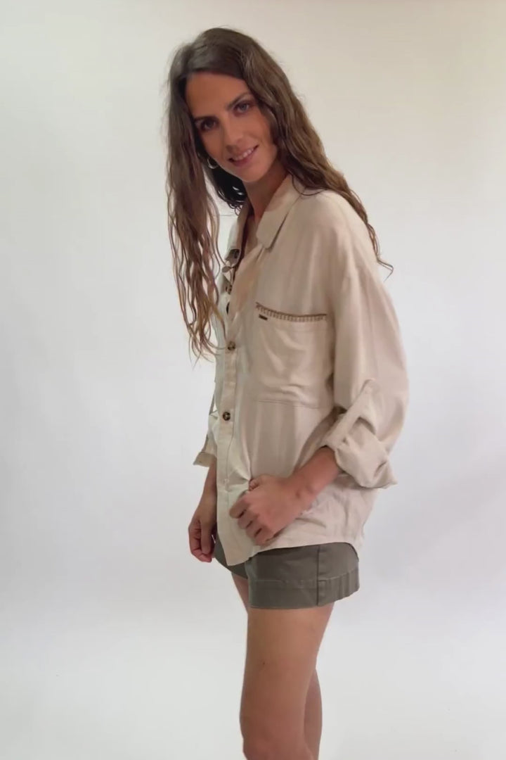 Short Noka Orgánico Verde Mujer