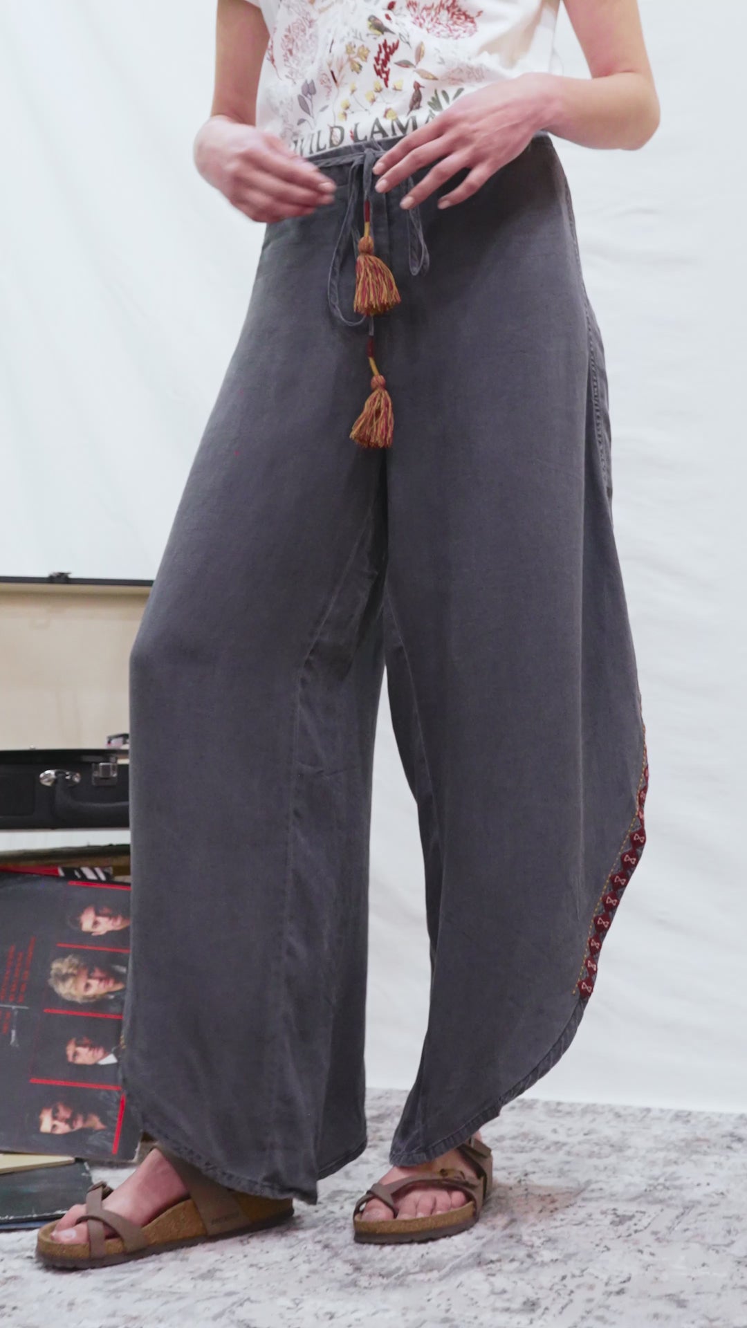 Pantalón Foz Denim Negro Mujer