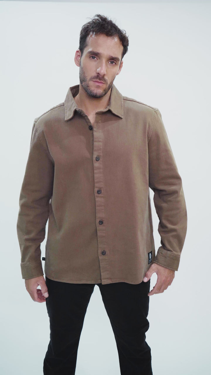 Sobrecamisa Tipe Orgánica Café Hombre