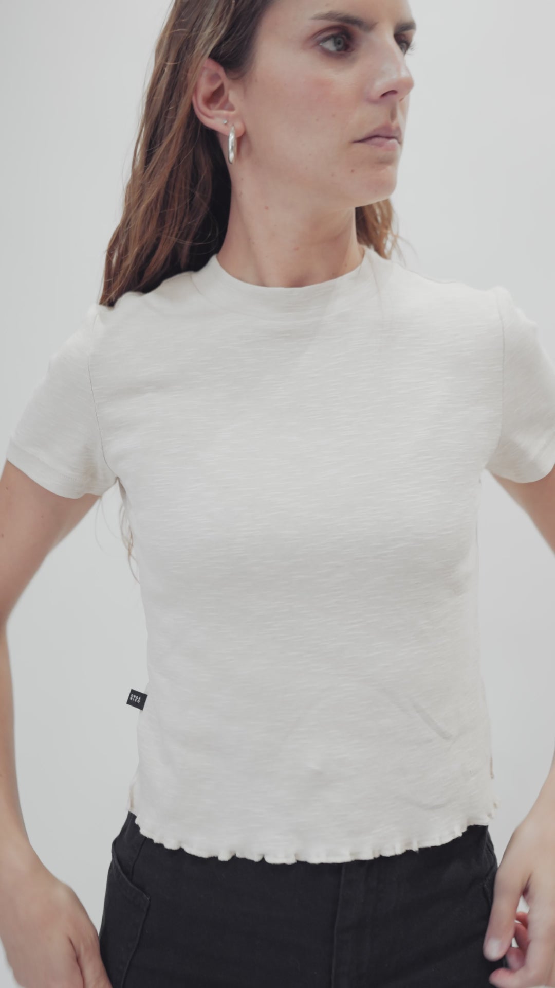 Polera Hilia Orgánica Beige Mujer