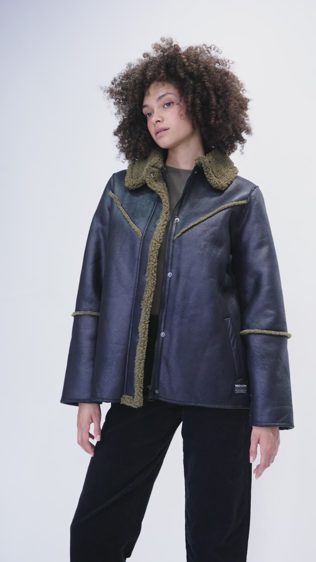 Chaqueta Nivara Reciclada Negro Mujer