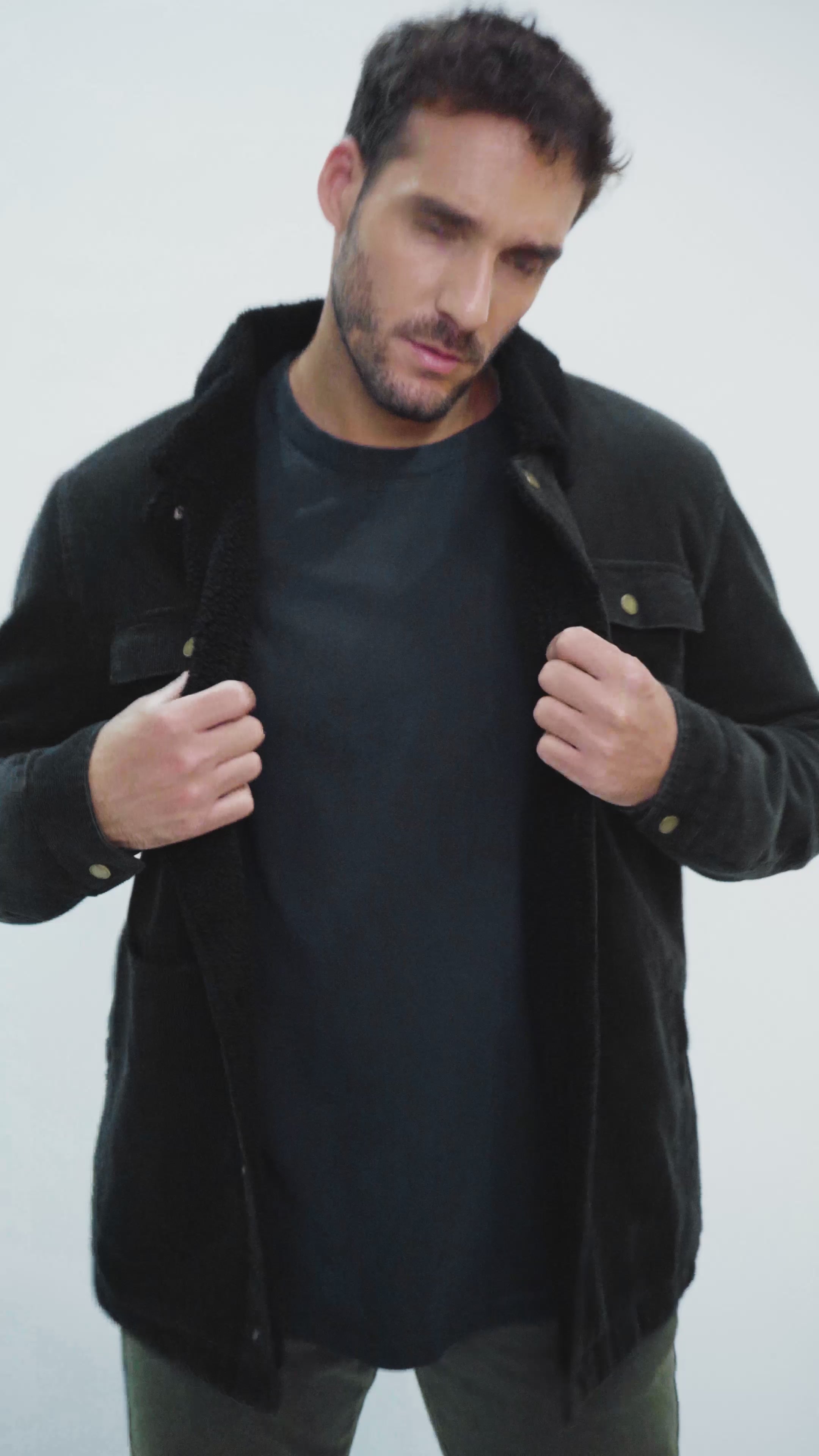Chaqueta Cordero Orgánica Marengo Hombre – Wild Lama