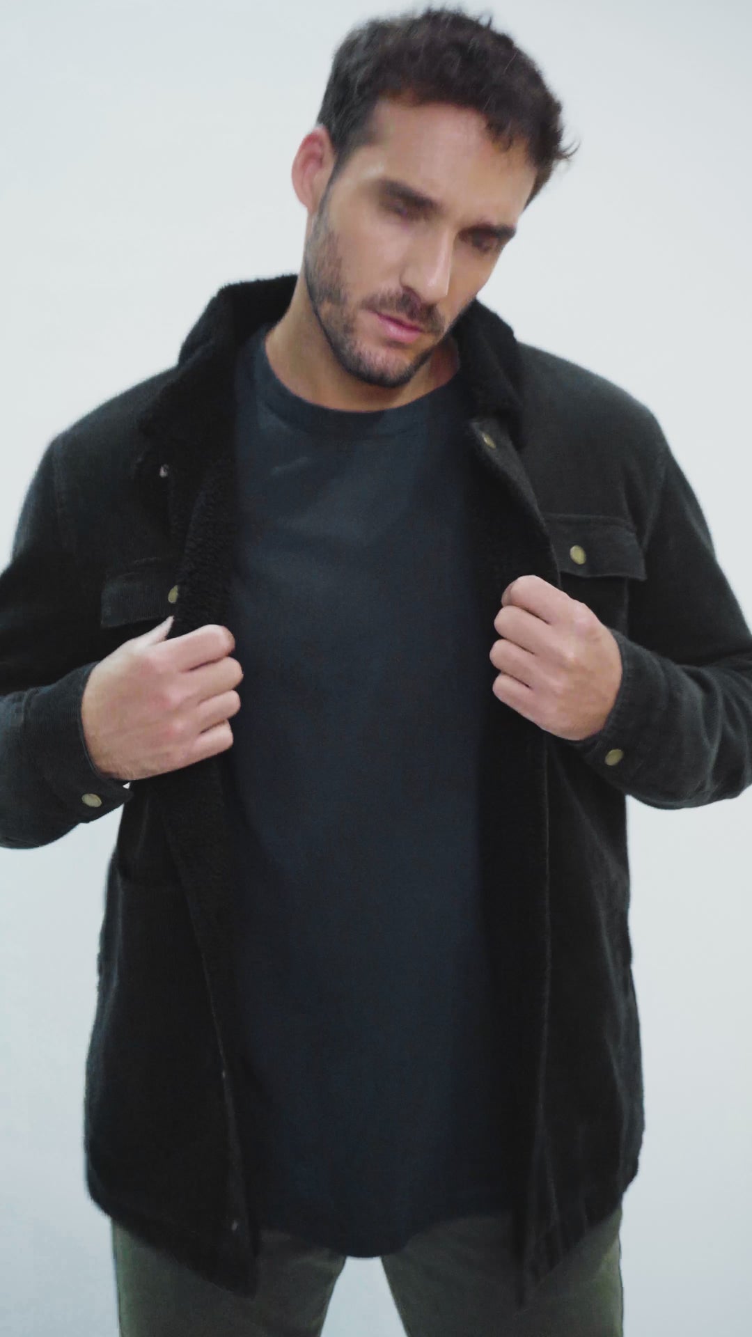 Chaqueta Cordero Orgánica Marengo Hombre