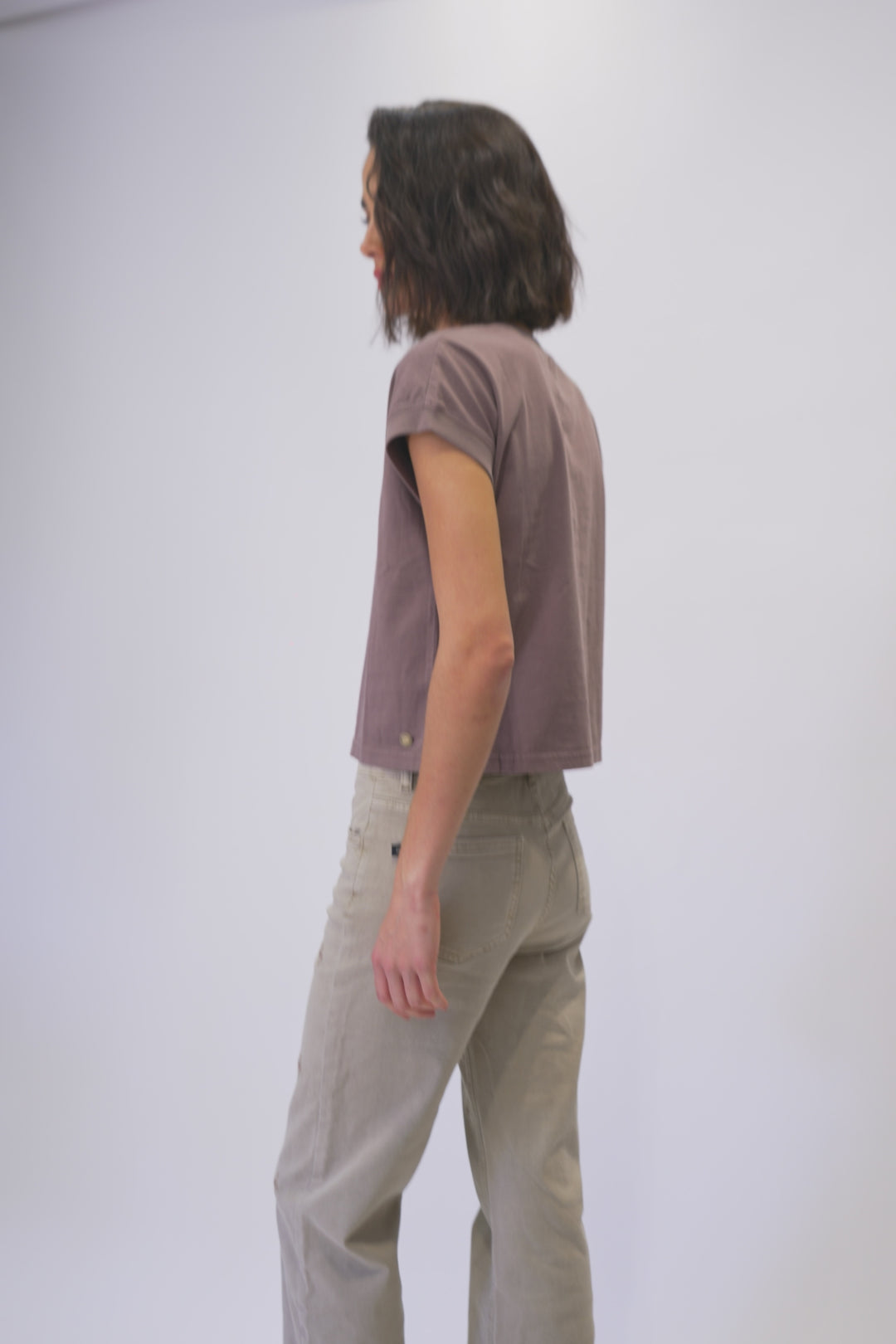 Polera Nina Orgánica Café Mujer