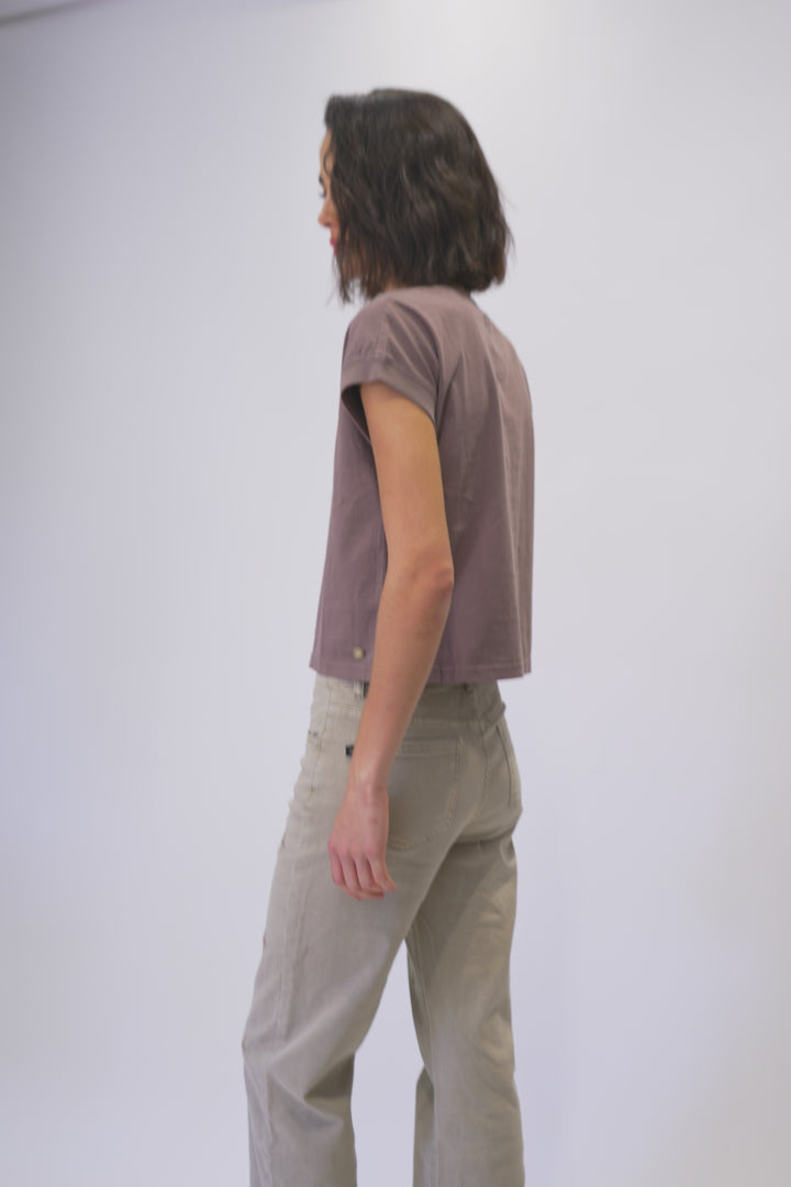 Polera Nina Orgánica Café Mujer