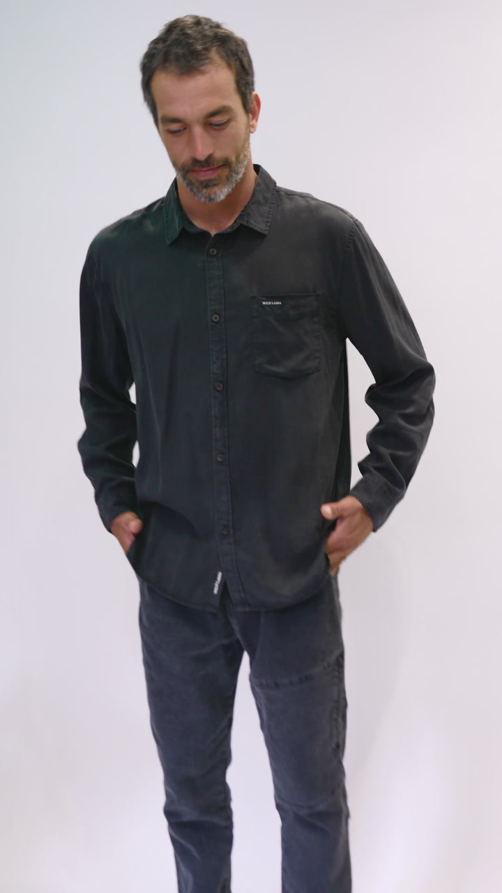 Camisa Jim Negra Hombre