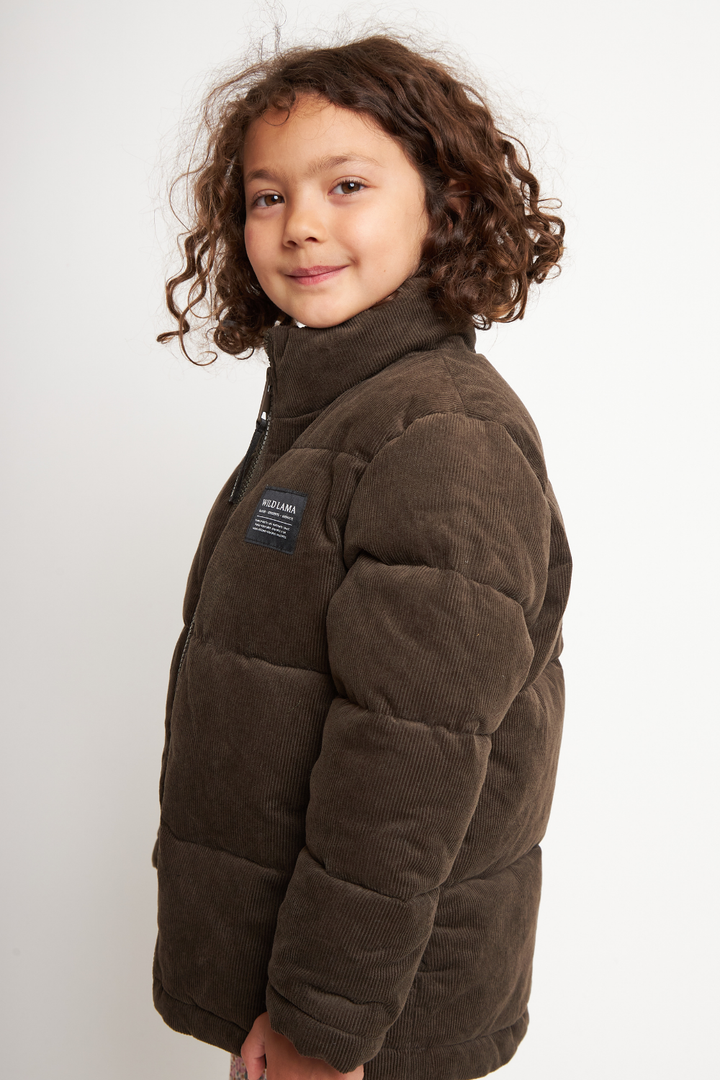 Parka Lauca Corduroy Orgánica Café Kids