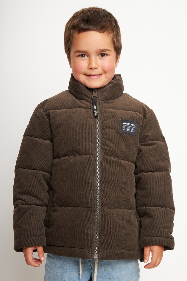 Parka Lauca Corduroy Orgánica Café Kids