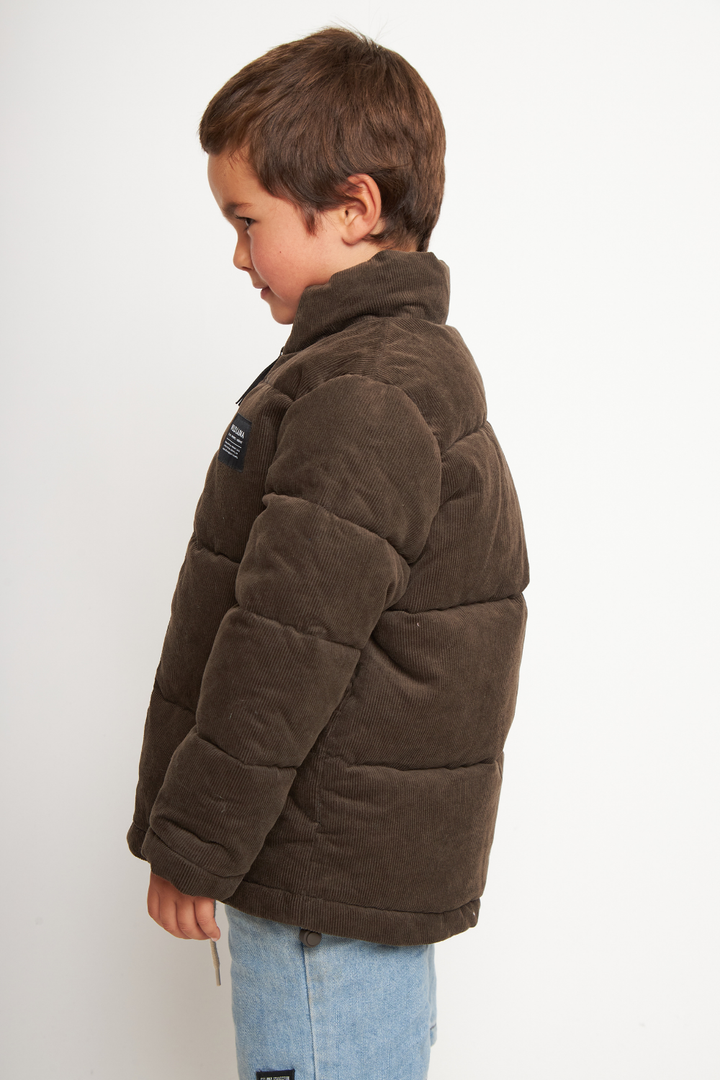 Parka Lauca Corduroy Orgánica Café Kids