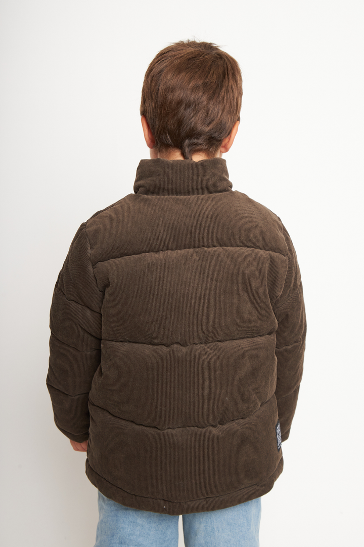 Parka Lauca Corduroy Orgánica Café Kids