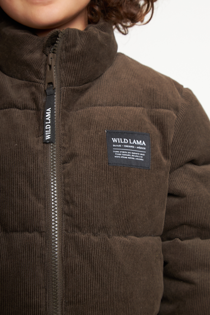 Parka Lauca Corduroy Orgánica Café Kids