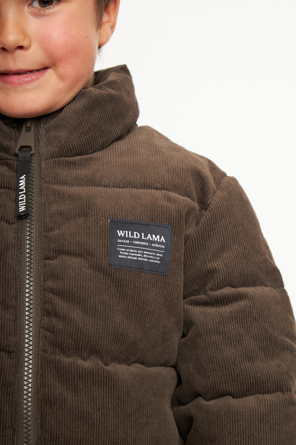 Parka Lauca Corduroy Orgánica Café Kids