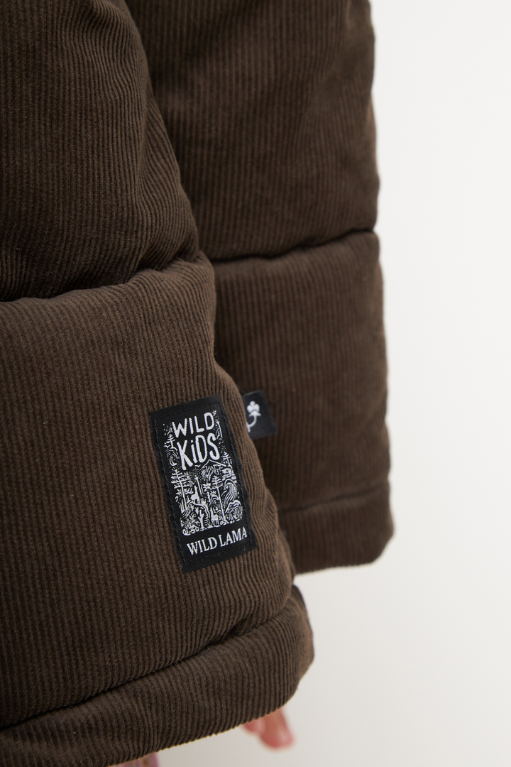 Parka Lauca Corduroy Orgánica Café Kids