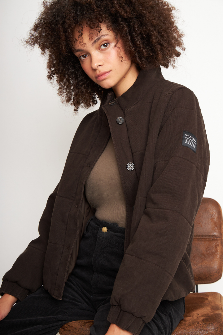 Parka Virae Orgánica Café Mujer