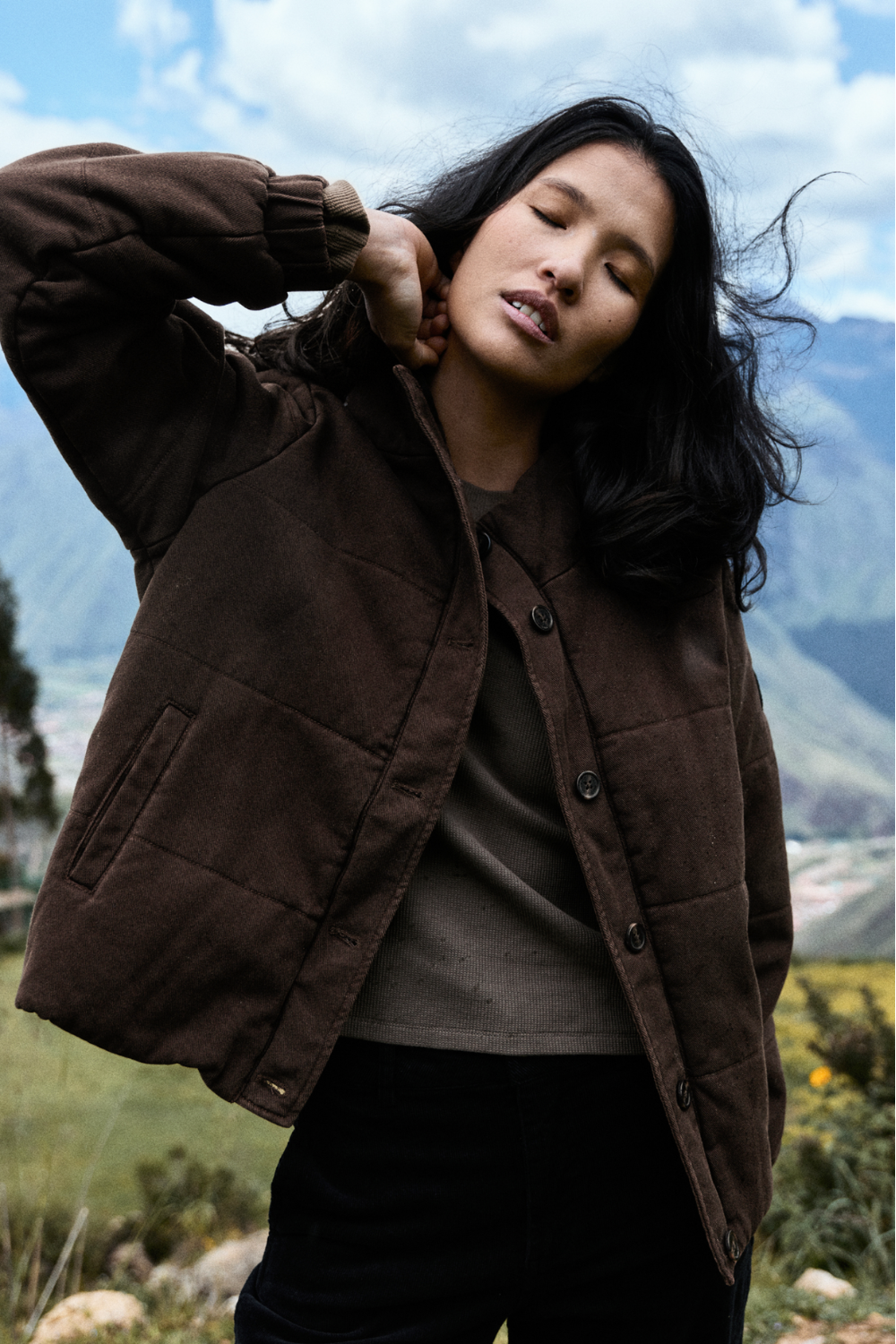 Parka Virae Orgánica Café Mujer