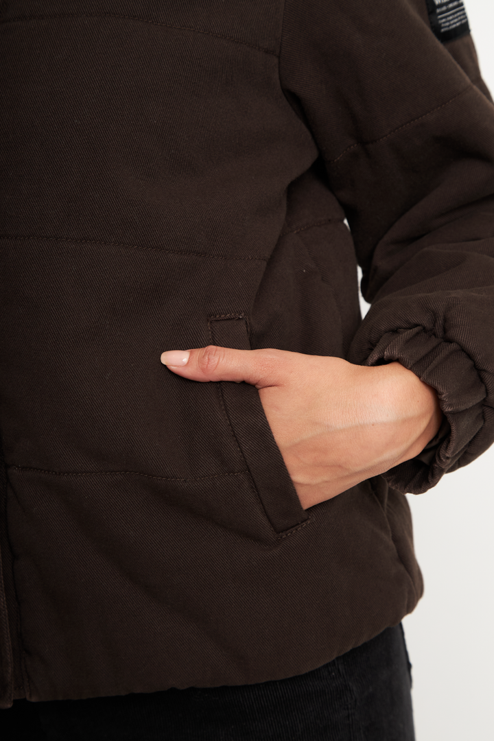 Parka Virae Orgánica Café Mujer