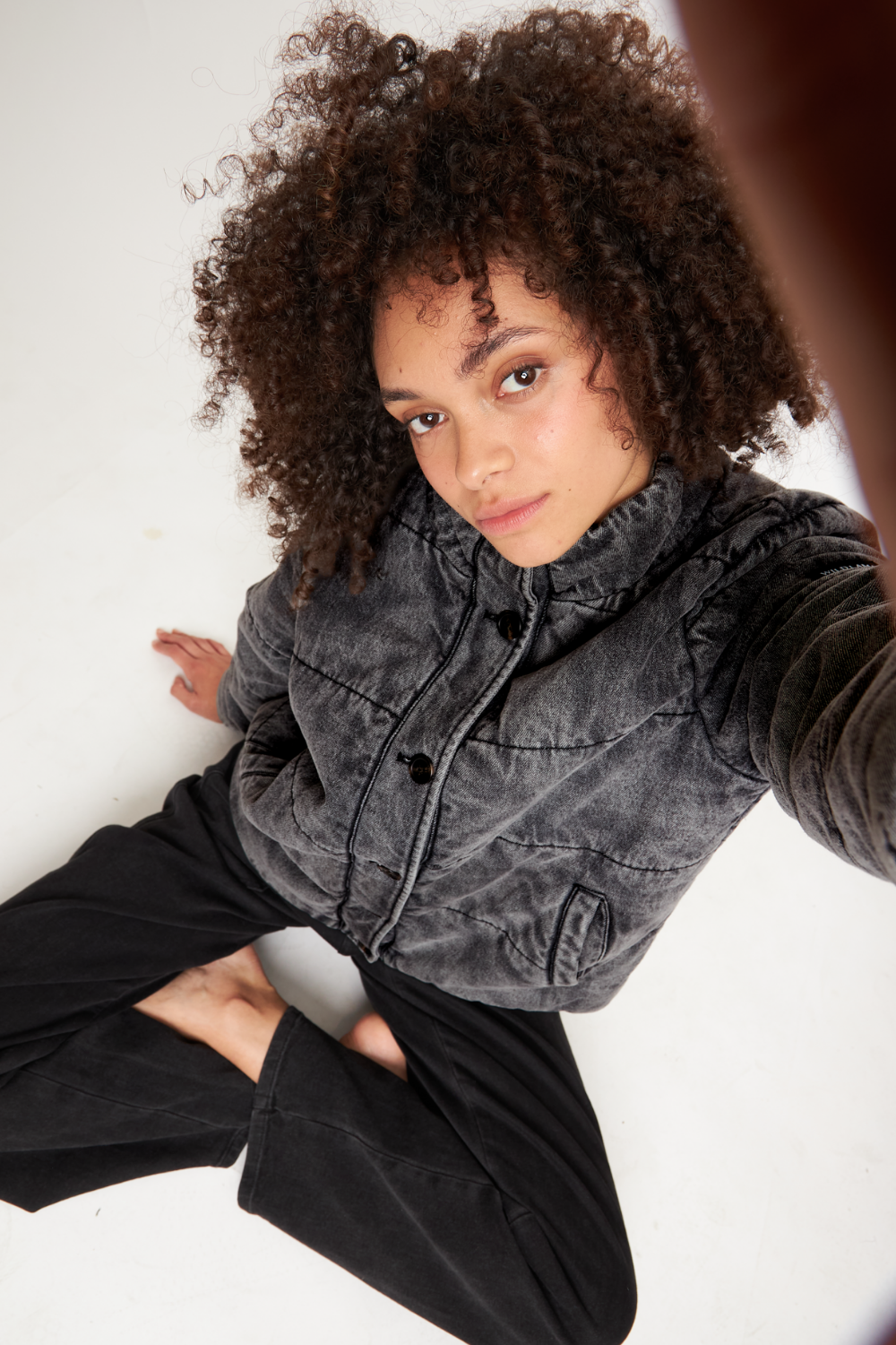 Parka Virae Orgánica Negra Mujer