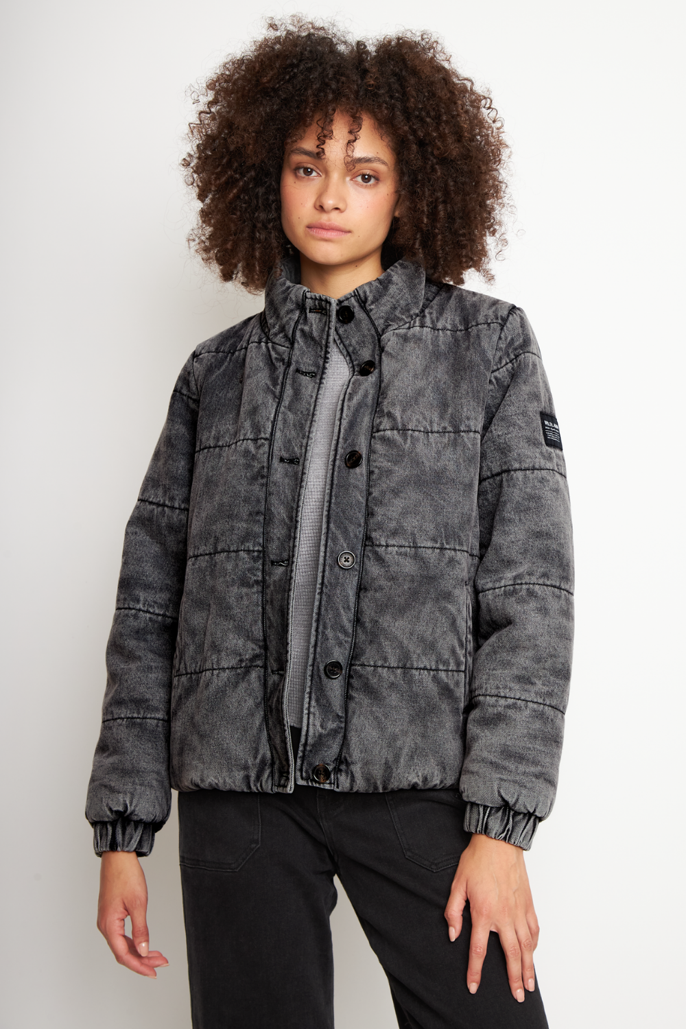 Parka Virae Orgánica Negra Mujer