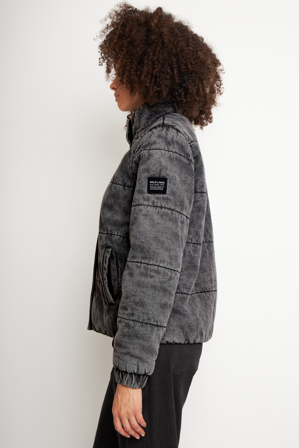 Parka Virae Orgánica Negra Mujer