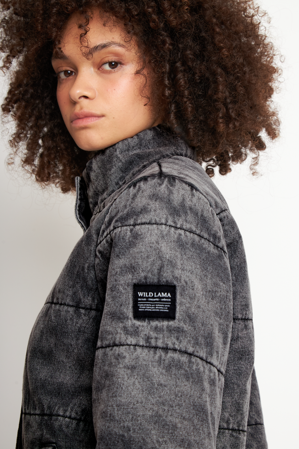 Parka Virae Orgánica Negra Mujer