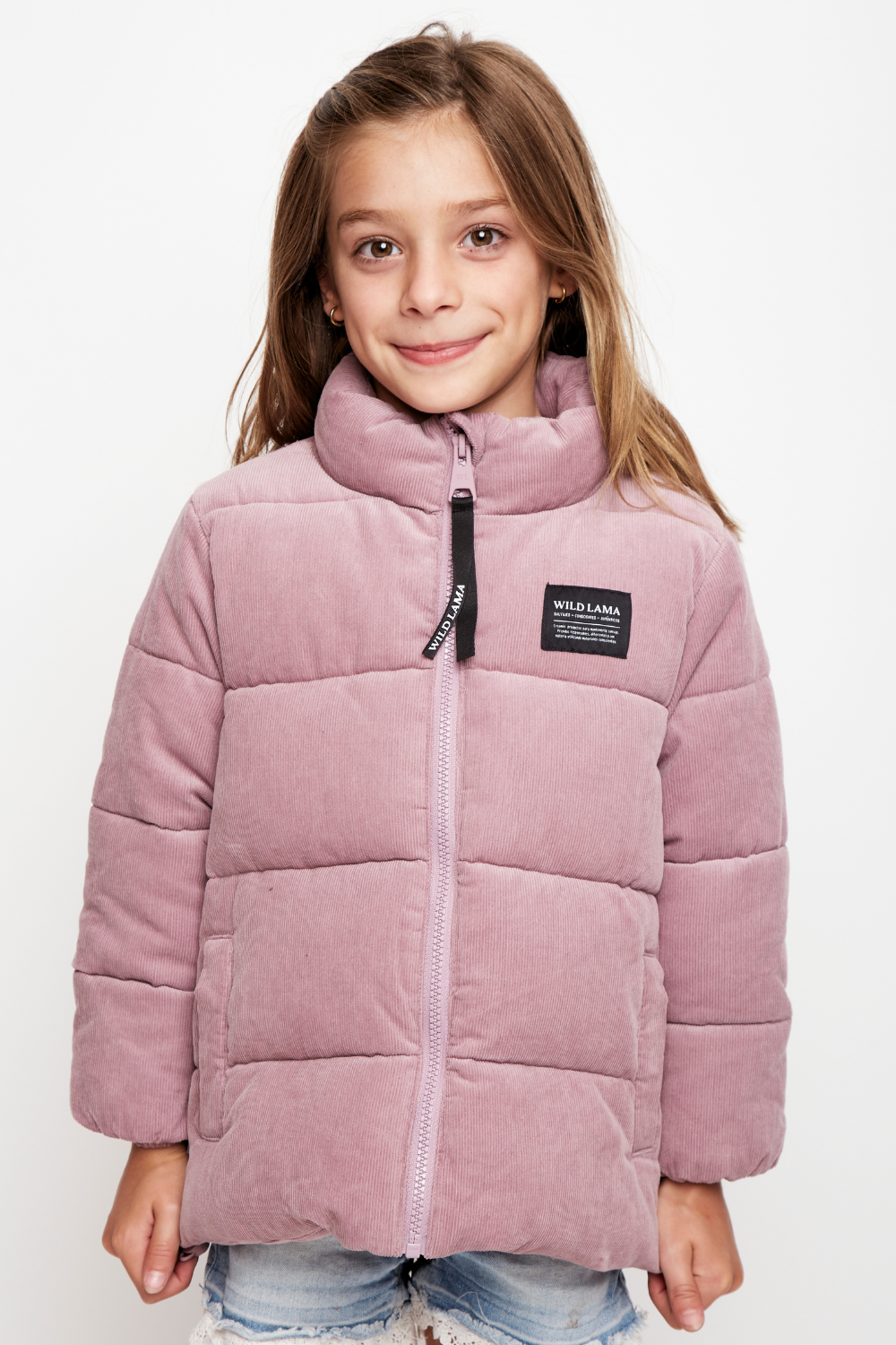 Parka Chic Puffa Orgánica Rosada Kids