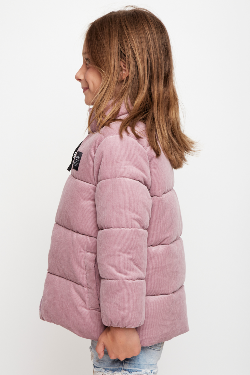 Parka Chic Puffa Orgánica Rosada Kids