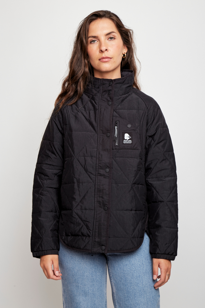 Parka Rena Reciclada Negro Mujer