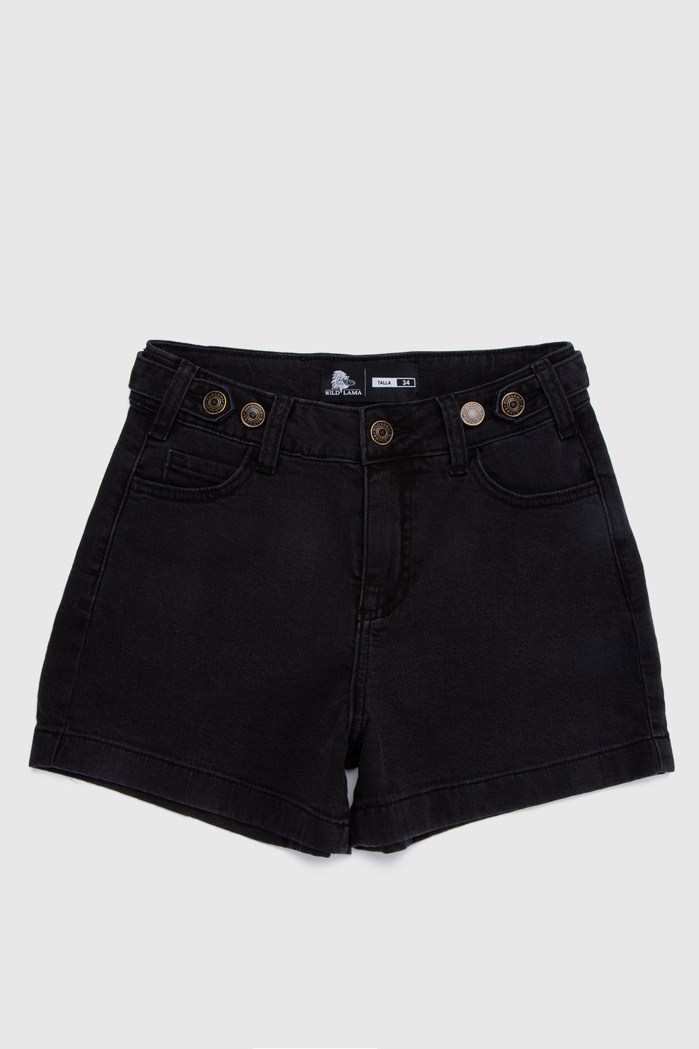 Short Nix Orgánico Denim Negro Mujer – Wild Lama