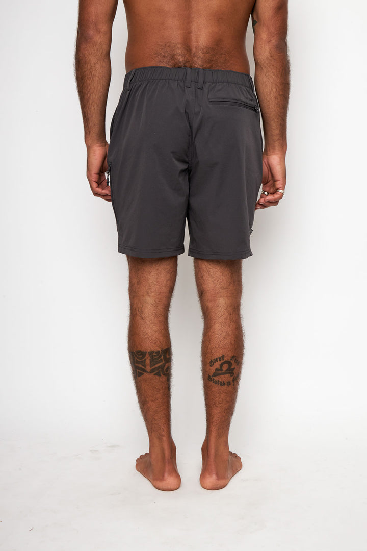 Short Ribo Reciclado Negro Hombre