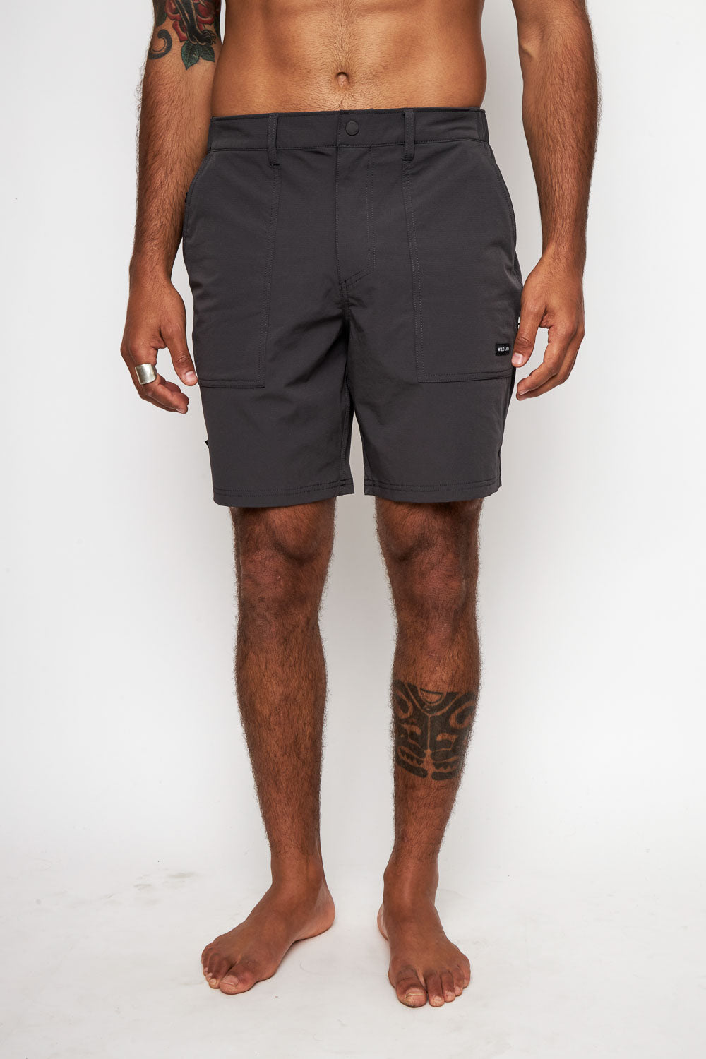 Short Ribo Reciclado Negro Hombre