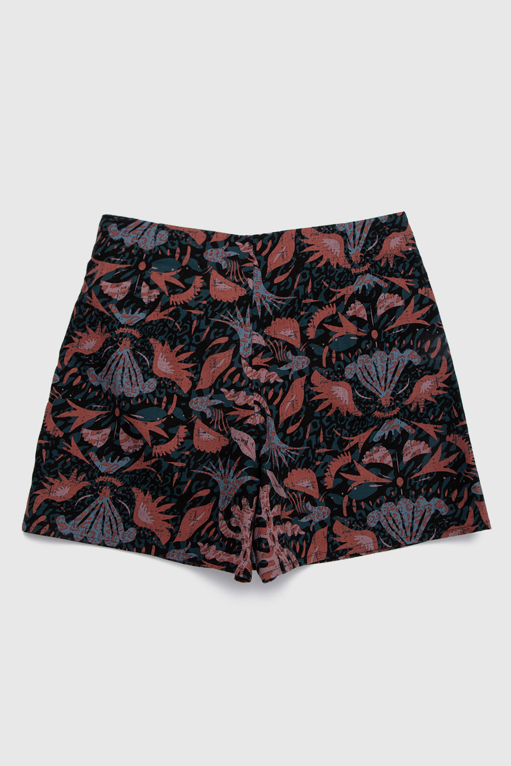 Falda Short Rizo Orgánico Print Boho Mujer