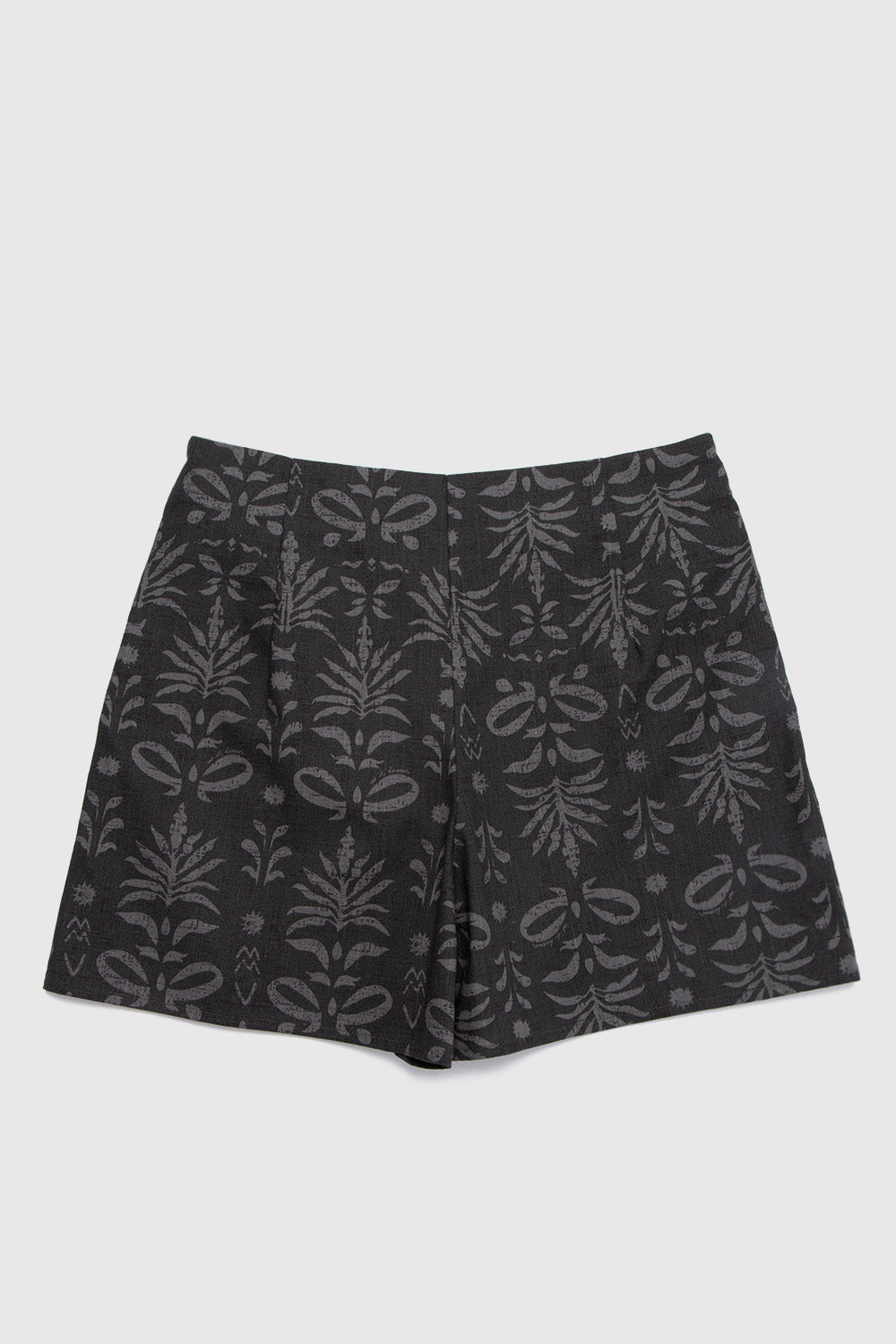 Falda Short Rizo Orgánico Print Gris Mujer