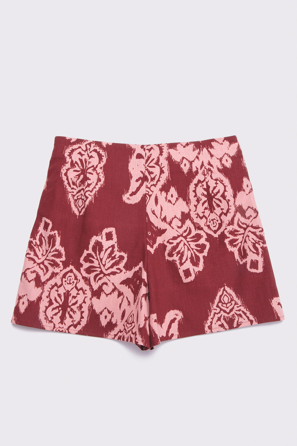 Falda Short Rizo Orgánico Print Rosado Mujer