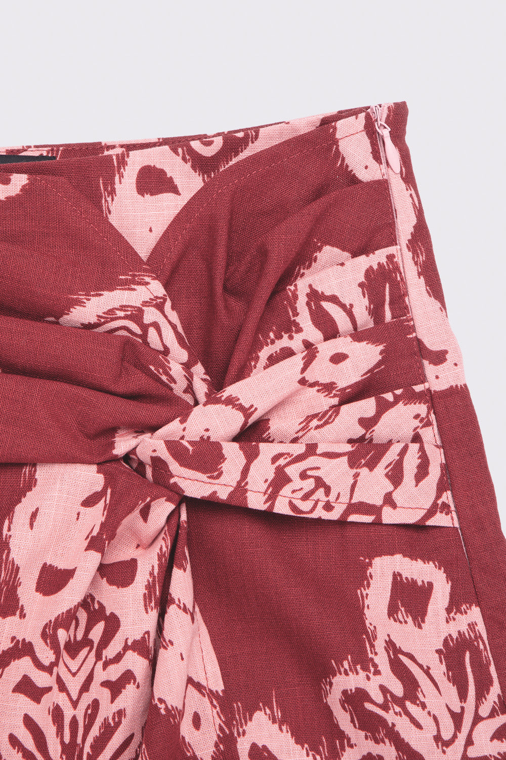 Falda Short Rizo Orgánico Print Rosado Mujer