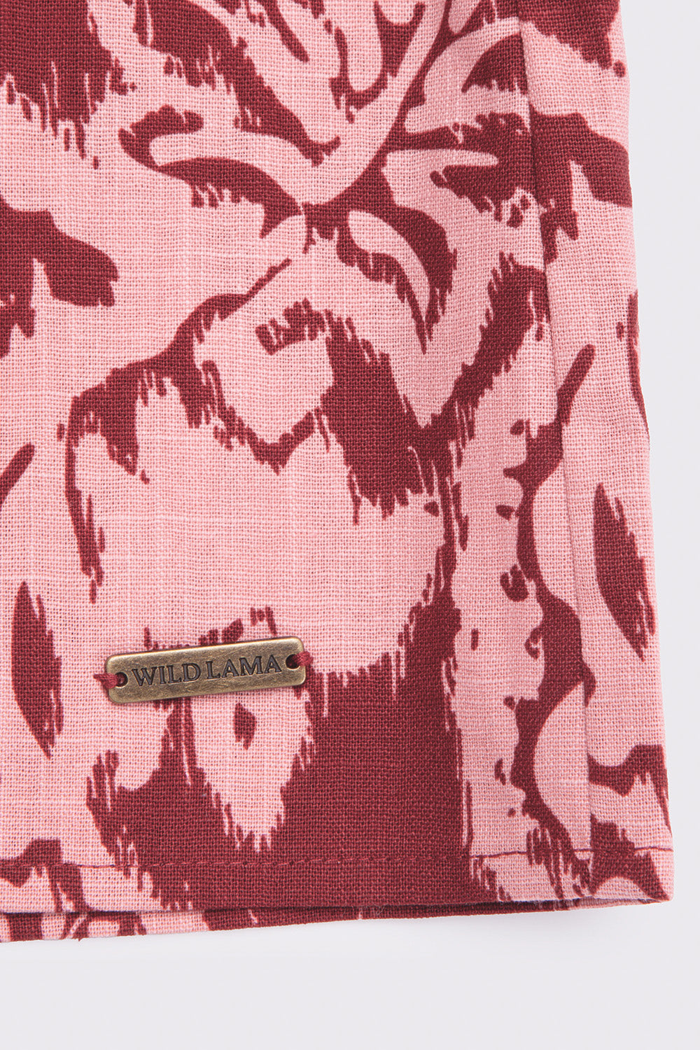 Falda Short Rizo Orgánico Print Rosado Mujer