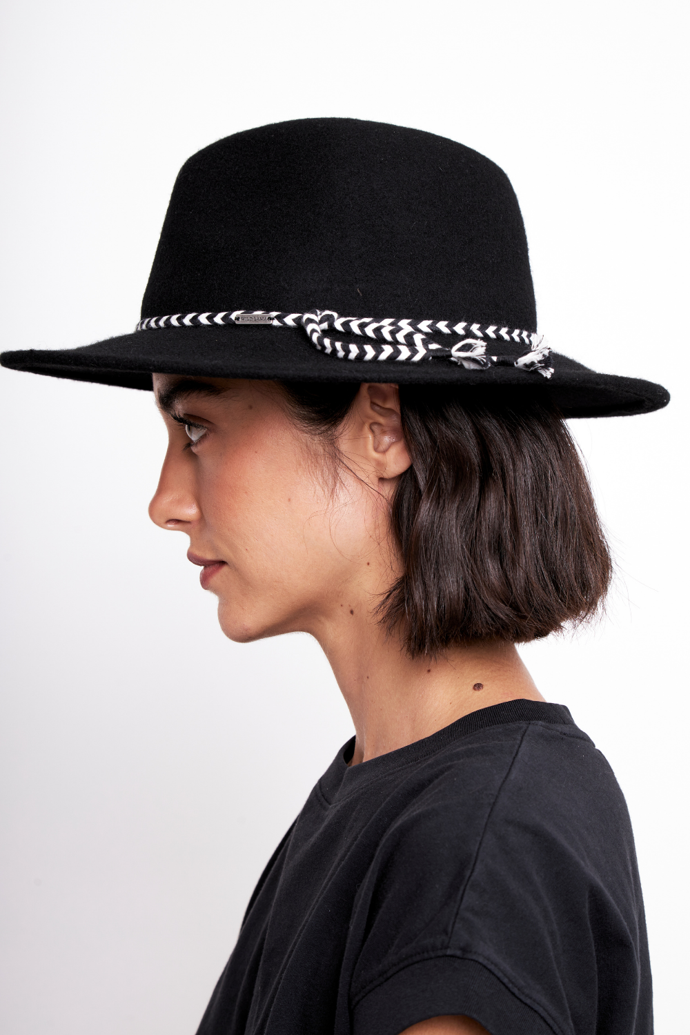 Sombrero Tilo Fibra de Origen Natural Negro